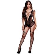 Baci Net Bodystocking met Bretels en Kousen
