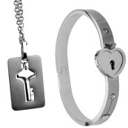 Master Series Armband met Slot en Sleutelketting