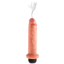 King Cock Realistisk Sprøjte Dildo 18 cm  1