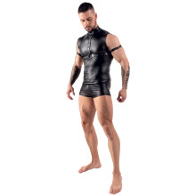 Svenjoyment Wetlook Top met Harnas