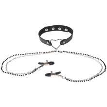 Sex & Mischief Amor Halsband met Tepelklemmen