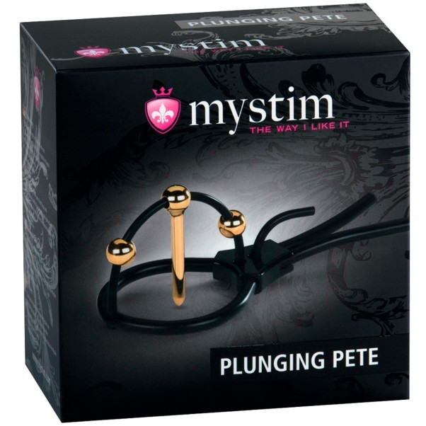 Mystim Plunging Pete Elektro Eikelring met Dilatator