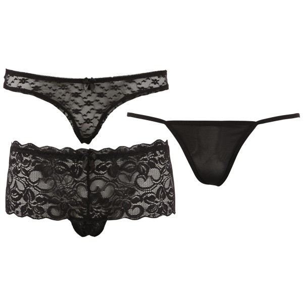 Cottelli Kanten Slips 3 Pack-set