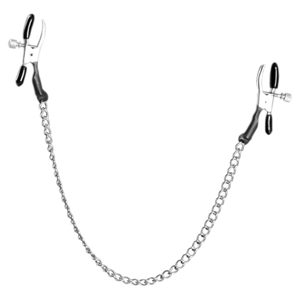 Fetish Fantasy Alligator Tepelklemmen met Ketting