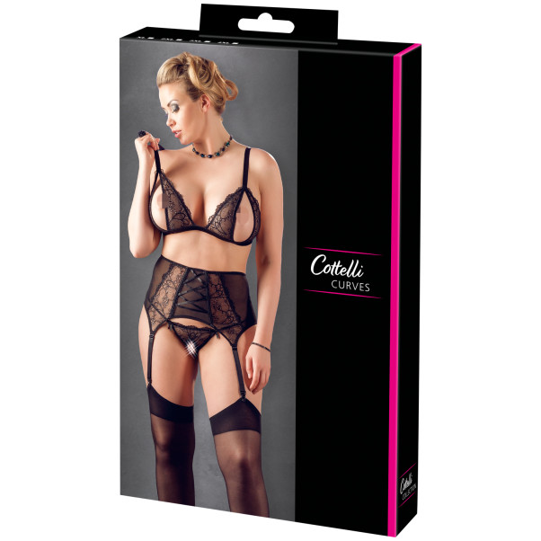 Cottelli Lace Jarretelgordel Set Plus Size