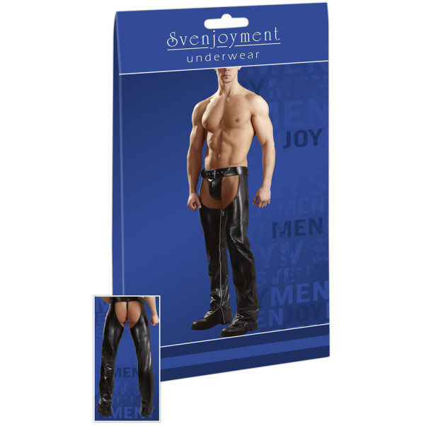 Svenjoyment Chaps van Imitatieleer met String