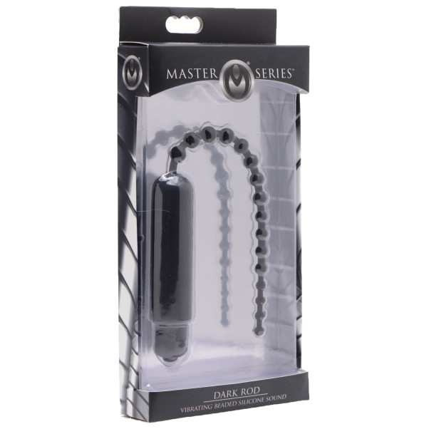 Master Series Dark Rod Beaded Dilator met Vibrator