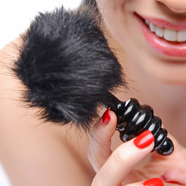 Tailz Black Bunny Tail Buttplug