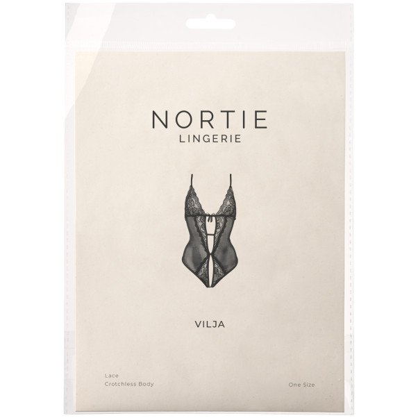 NORTIE Vilja Black Lace Kruisloze Body