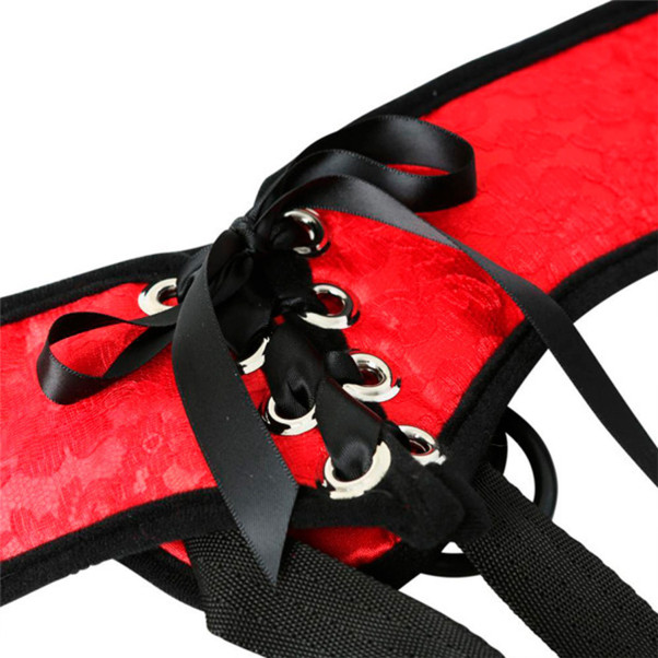 Sportsheets Rode Kanten Corset Strap-On Harnas