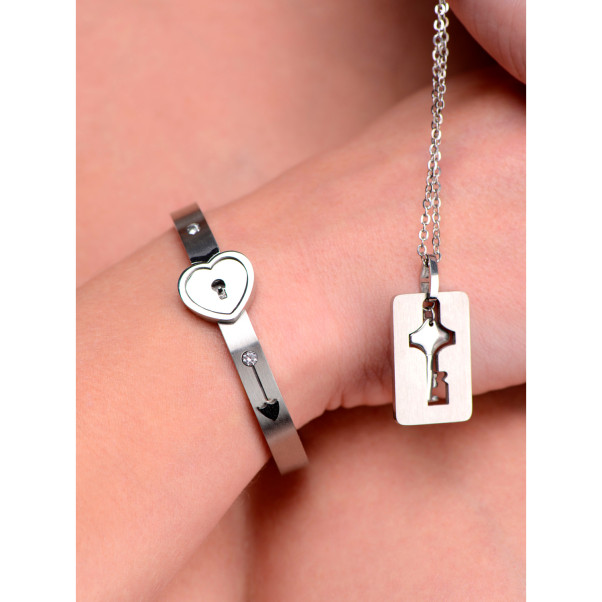 Master Series Armband met Slot en Sleutelketting