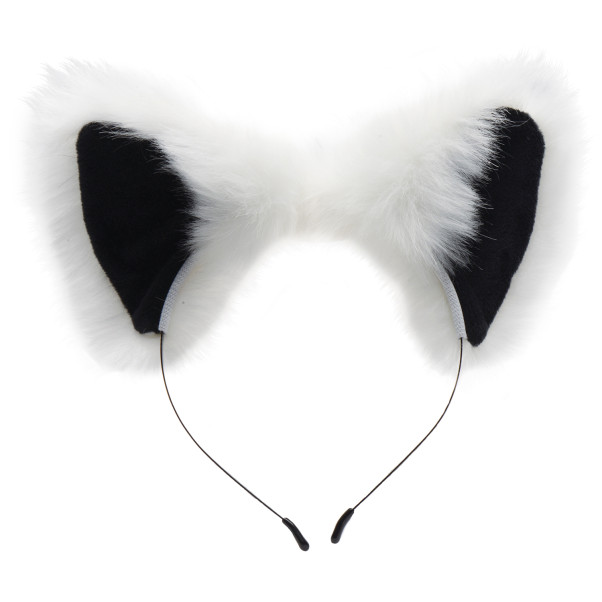 Tailz White Fox Tail Buttplug en Oren