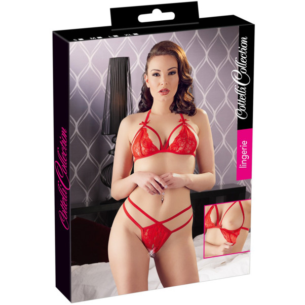 Cottelli Kanten Beha Set Rood