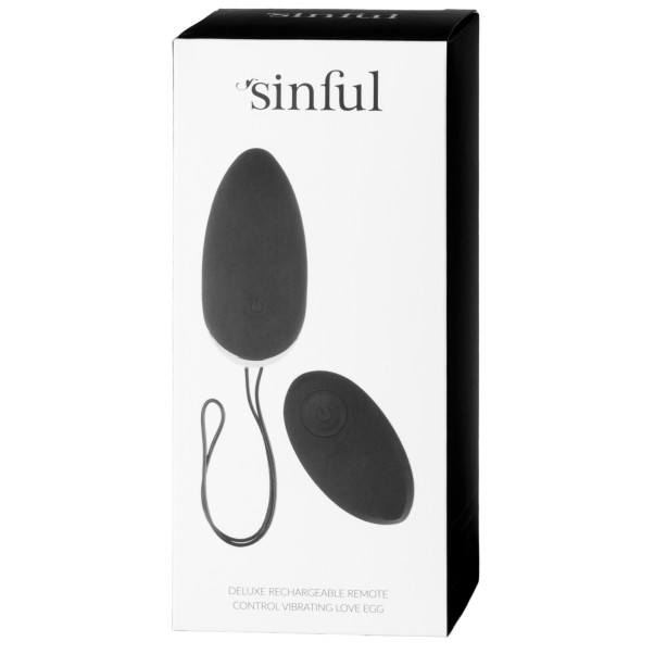 Sinful Luxe Oplaadbaar Vibrerend Ei Met Afstandsbediening