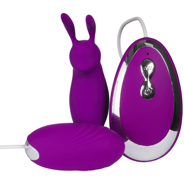 baseks Rabbit Tickler en Vibratie Ei met Afstandsbediening