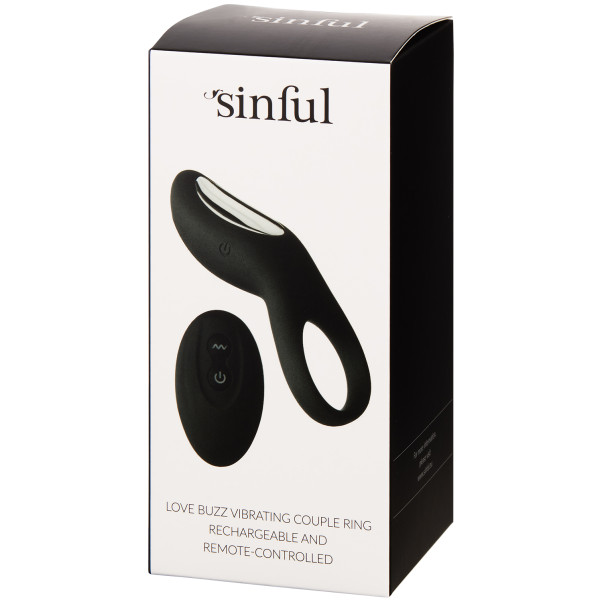 Sinful Love Buzz Vibrerende Cockring met Afstandsbediening