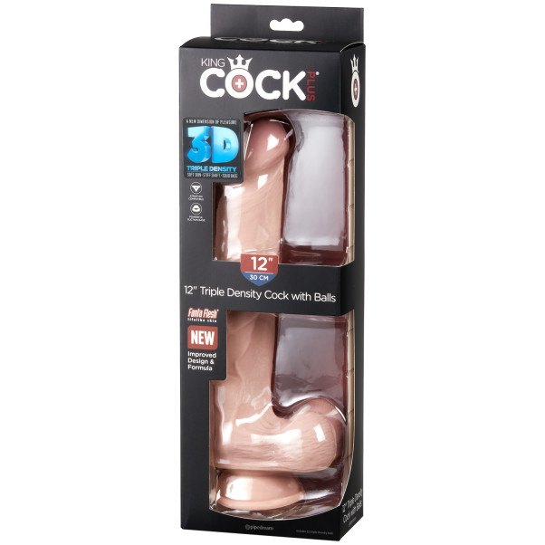 King Cock Plus Triple Density Dildo met Ballen 33 cm