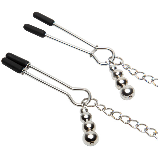 Fifty Shades Of Grey 'Play Nice' Satijnen Halsband en Tepelklemmen