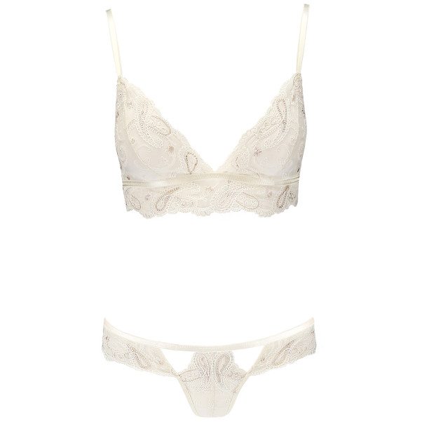 Casmir Inoe Witte Kanten Bh-set  