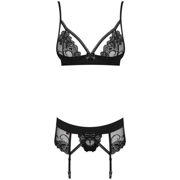 Obsessive Wonderia Zwarte Beha Set