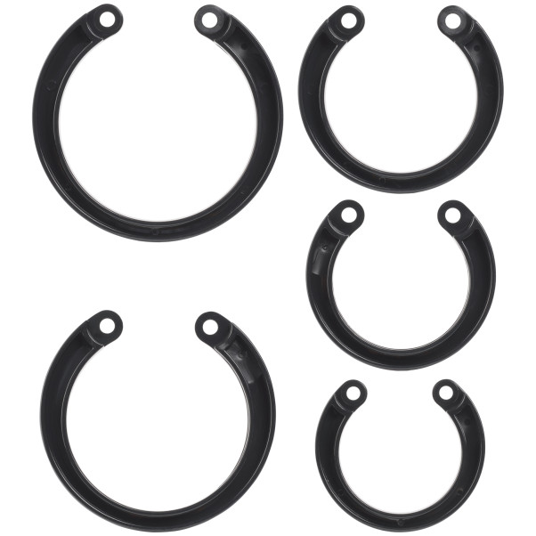 Mancage Black Reserve Ring Set 5 stuks