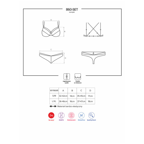 Obsessive White Kanten BH Set