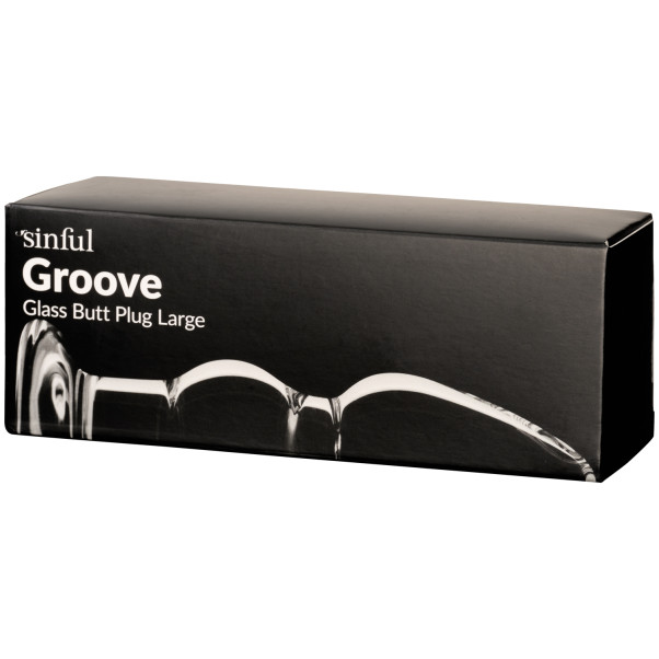 Sinful Groove Glazen Buttplug Large