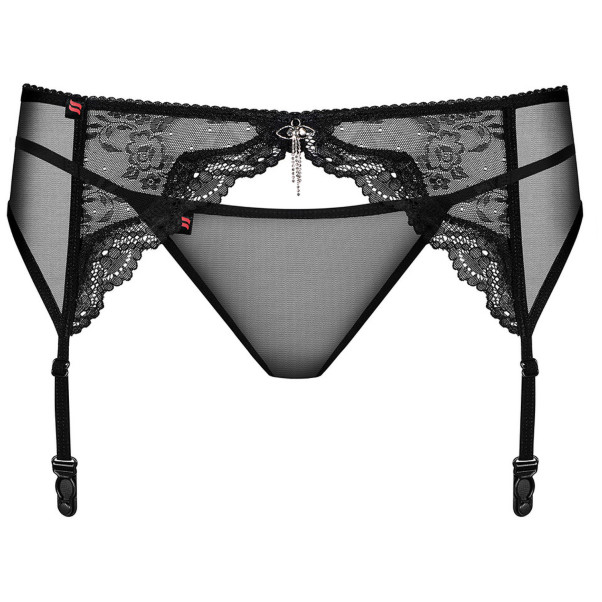 Obsessive Charms Kanten Jarretelgordel met String