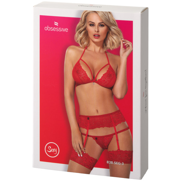 Obsessive Fantastische Rode Jarretelset