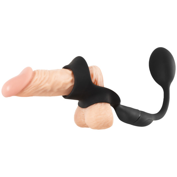 Rebel Men's Gear Penisring met Buttplug met Afstandsbediening