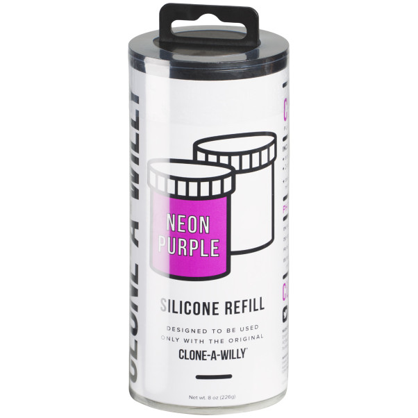 Clone-A-Willy Neon Purple Silicone Navulling