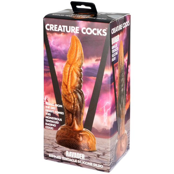 Creature Cocks Ravager Rippled Tentacle Siliconen Dildo met Zuignap 20,5 cm