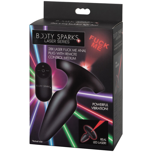 Booty Sparks Laser Series Fuck Me Medium Buttplug met Afstandsbediening