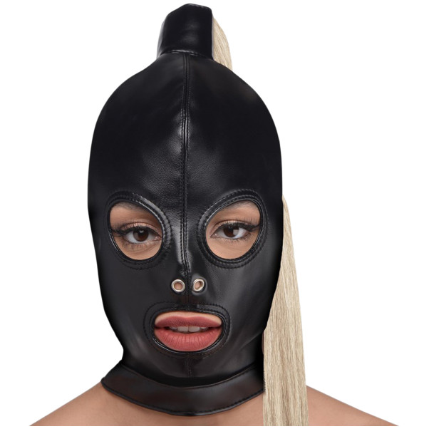 Strict Blonde Ponytail BDSM Masker
