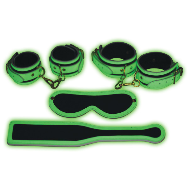 Master Series Kink In The Dark Glowing Bondage Set