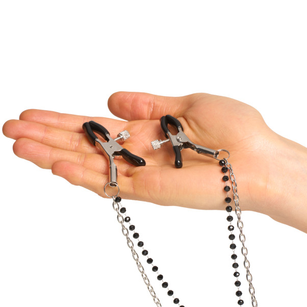 Sex & Mischief Amor Halsband met Tepelklemmen
