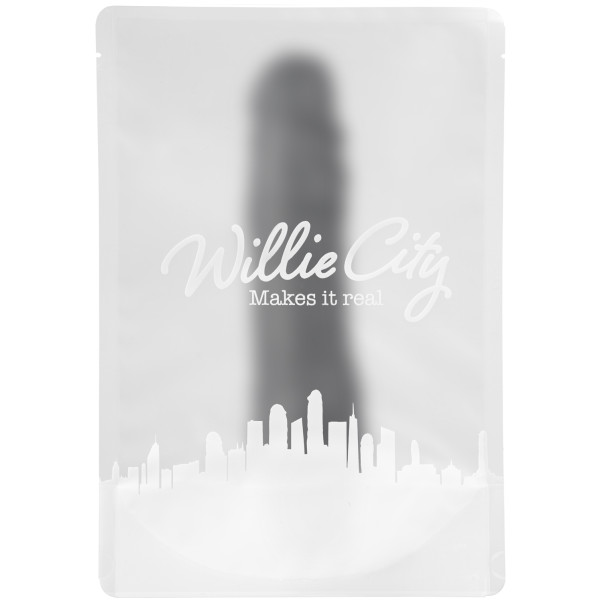 Willie City Luxe Zwarte Realistische Multispeed Dildo Vibrator 22,5 cm