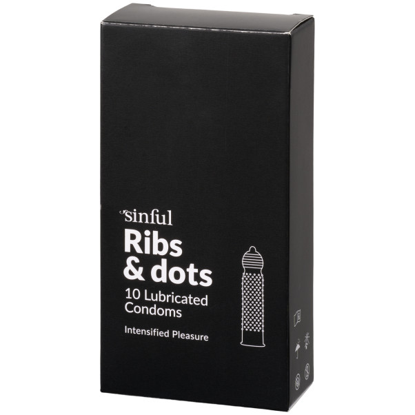 Sinful Ribs & Dots Condooms 10 st