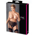 Cottelli Mesh Slip met Jarretelgordel, Grote maat