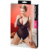 Cottelli Kruisloze Kanten Bodystocking Plus Size