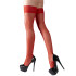 Cottelli Hold-Up Kousen met Kanten Zoom Rood