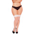 Seven 'til Midnight Thigh-High Kousen Wit Plus Size
