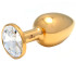 Rosebuds Gold Swarovski Crystal Buttplug Medium