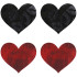 Peekaboos Rode Tepelstickers Hart 2-Pack