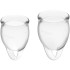 Satisfyer Feel Confident Menstruatiecup Tansparant 2-pack
