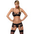Obsessive Wonderia Zwarte Beha Set