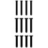 Mancage Zwart Reservespelden Set 12 stuks