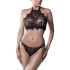 Grey Velvet Hoge Hals Kanten Bh-set