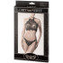 Grey Velvet Hoge Hals Kanten Bh-set