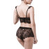 Grey Velvet Balconette Kanten Bh-set